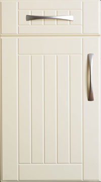 PVC Door - Shutter and Groove/Plain Cream